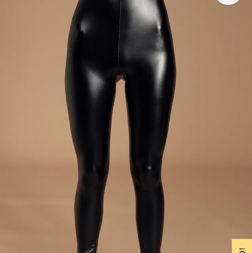 Lulu's vegan leather leggings